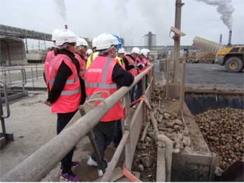 Visite de la sucrerie de Bazancourt